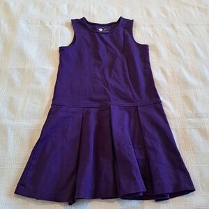 Primary girls size 6-7 purple dress, jumper EUC no fade
